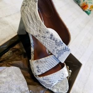 Metallic Snake Donald Pliner Wedges